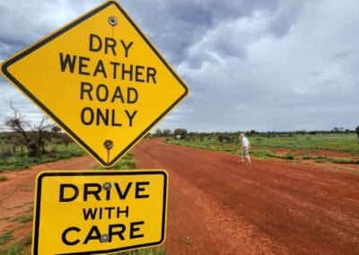 Dry weather road Australia