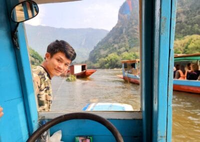 Laos boat driver