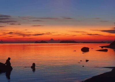 Thailand Koh Pangahng sunset sea